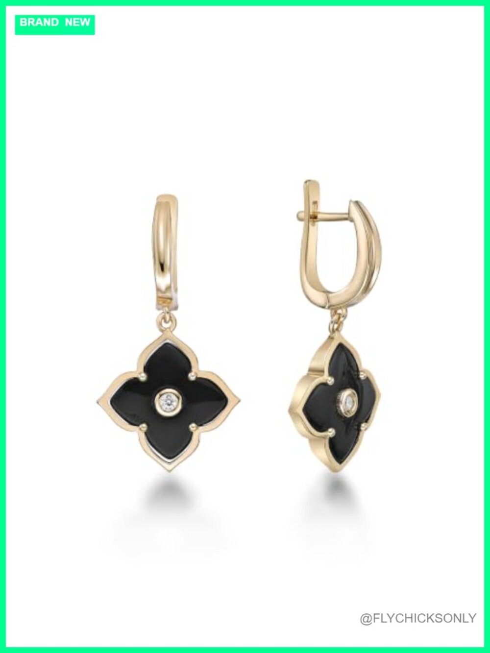 Gemstone Flower Dangle Drop Earrings 925 Sterling Silver Gold Plated
